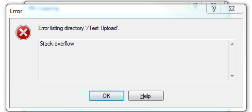 I'm having this trouble while downloading files from the FTP using WinSCP 5.1.7 Build 3446 GUI in Windows 7 Pro 64-bit