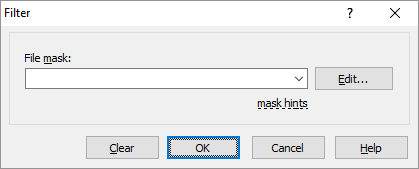 winscp synchronize local file mask