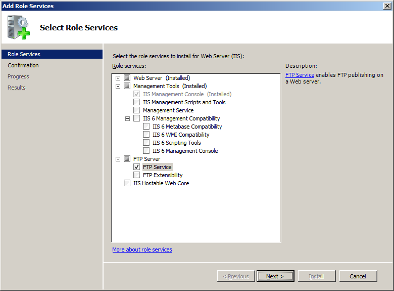 setup ftp server windows 2012