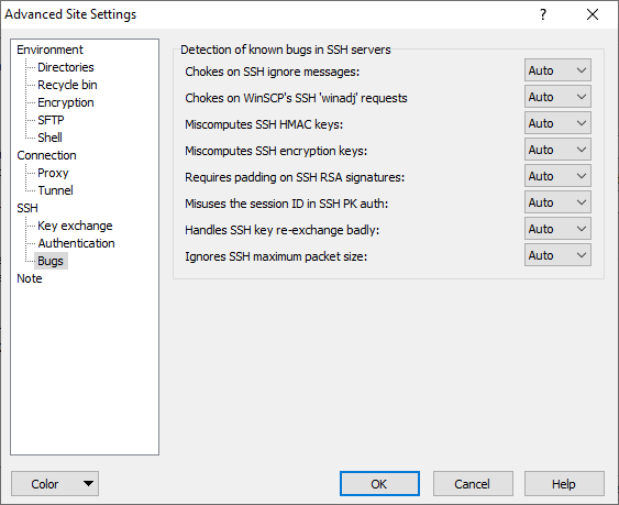 Transfer files via ssh