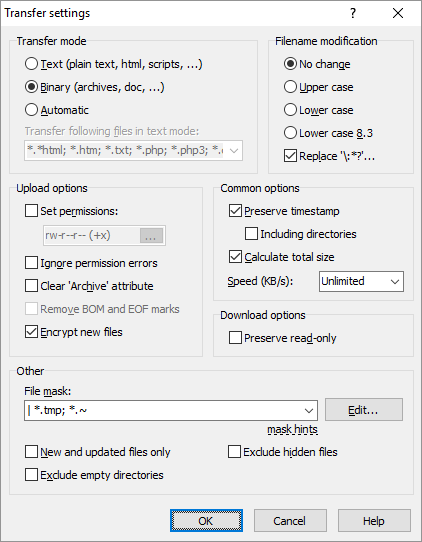 Winscp option overwrite export thunderbird mail to pst