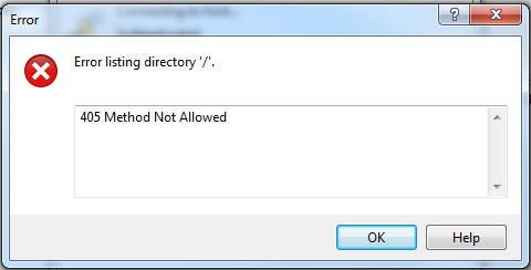 405 Method Not Allowed Support Forum Winscp