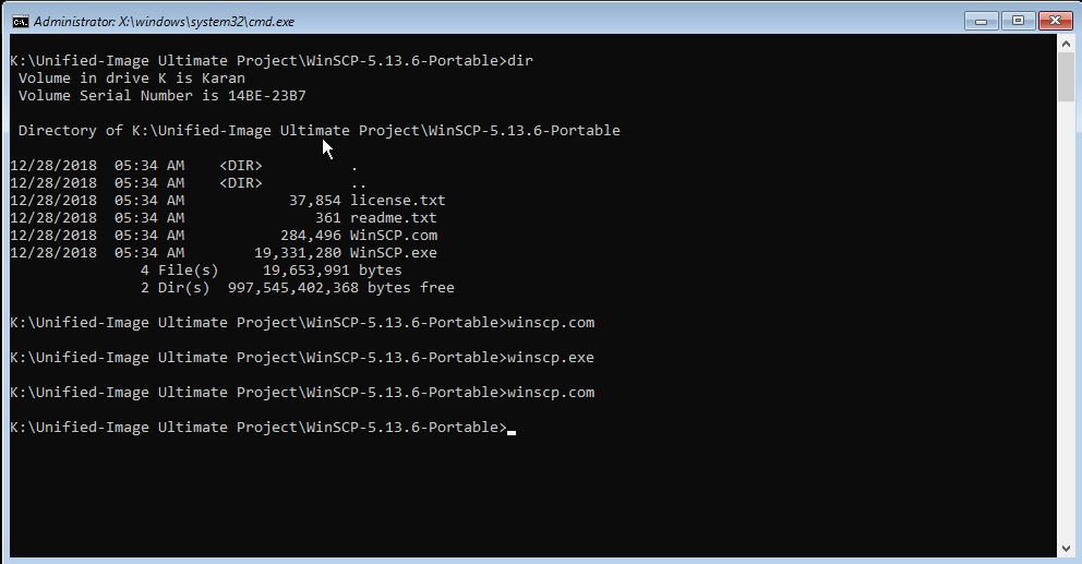 winscp command line get all files