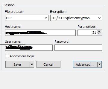 ftp could not retrieve directory listing winscp