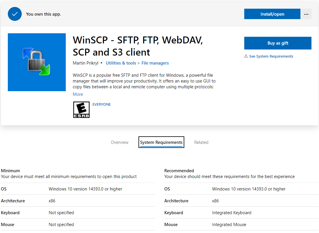 instal the new WinSCP 6.1.1